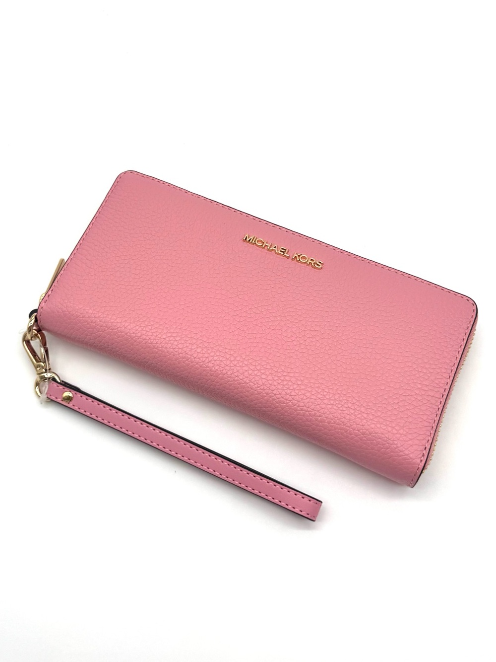 Michael Kors Jet Set Travel Large Leather Continental Wallet - Carnation Pink